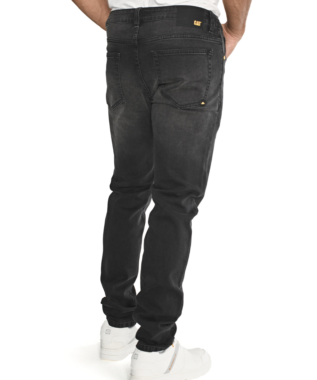 Jeans Casual Hombre Triblend Stretch Denim Skinny Gris Cat