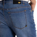 Jeans Stretch Hombre Denim Skinny Azul CAT