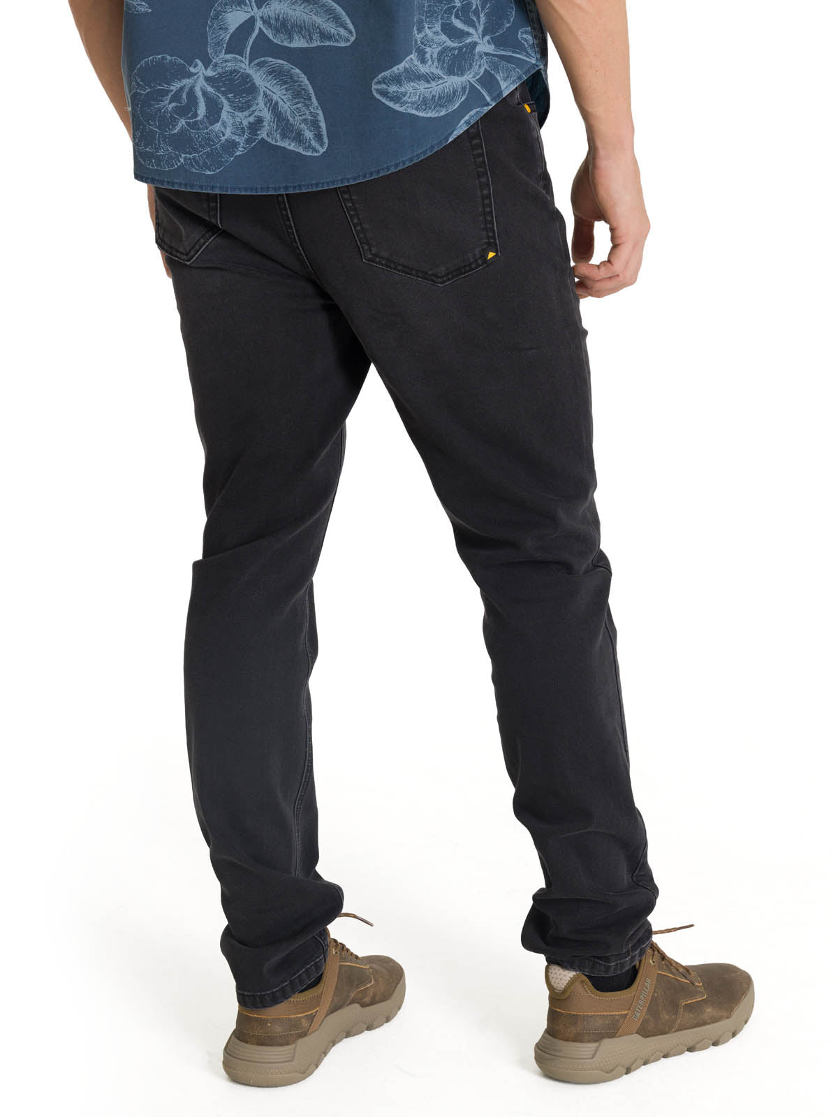 Jeans Stretch Hombre Denim Skinny Negro CAT