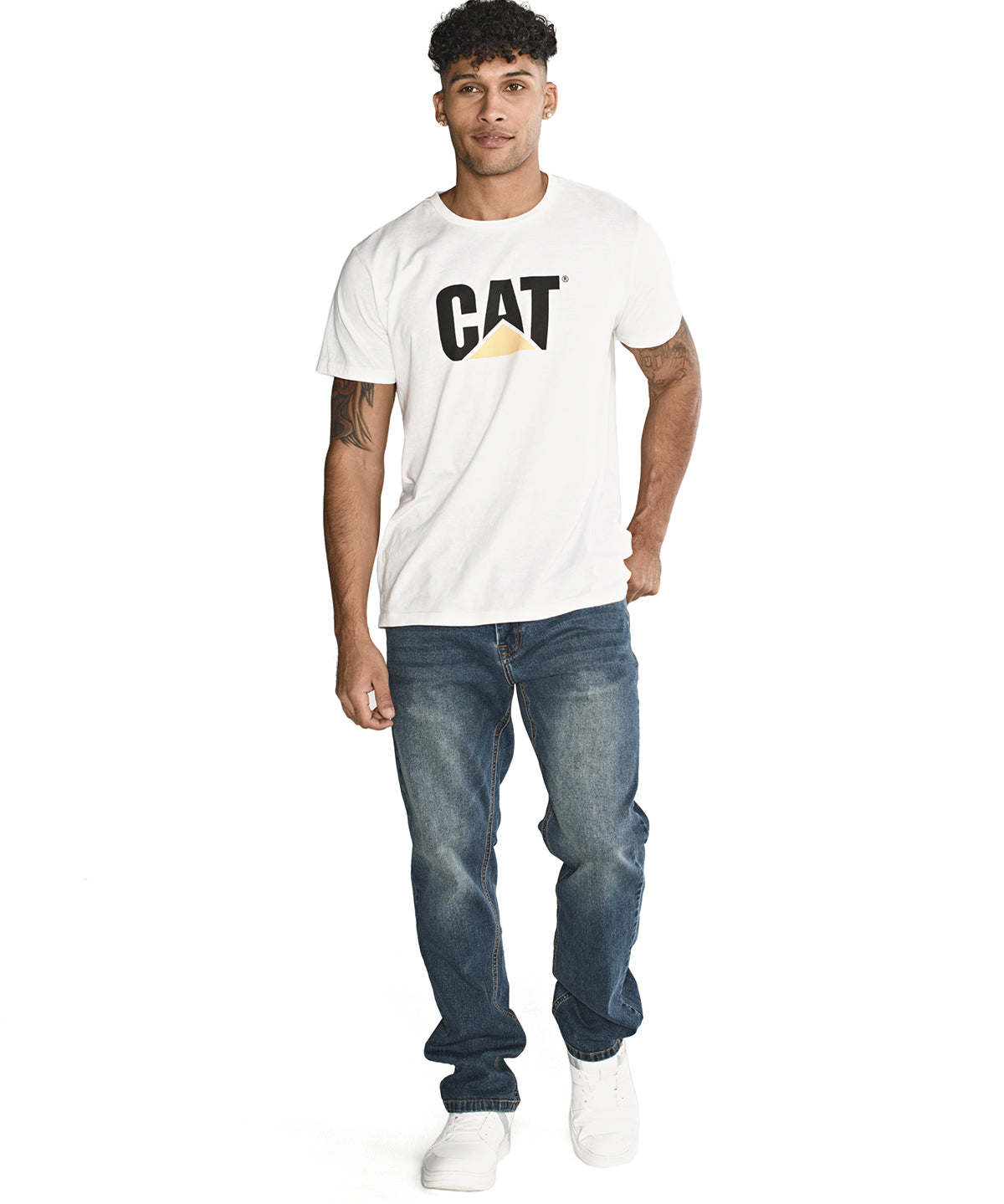 Jeans Casual Hombre TRIBLEND STRETCH DENIM SLIM AZUL CAT