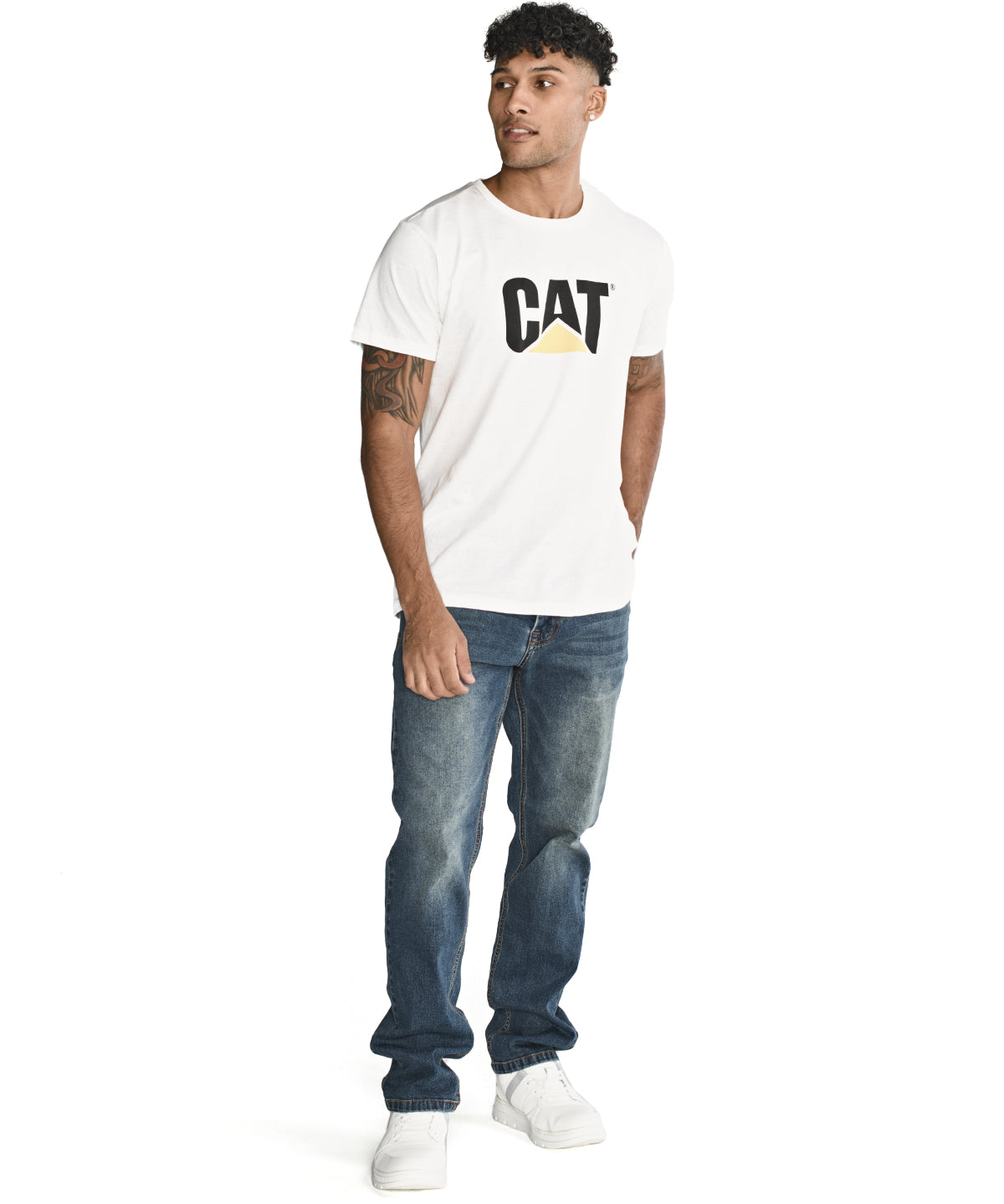 Jeans Casual Hombre TRIBLEND STRETCH DENIM SLIM AZUL CAT