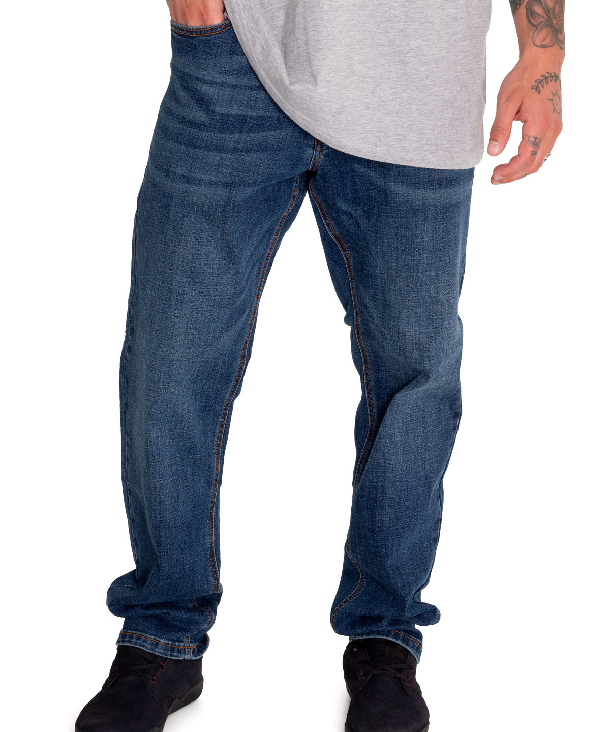 Jeans Denim Hombre Triblend Stretch Denim Slim Rojo Cat