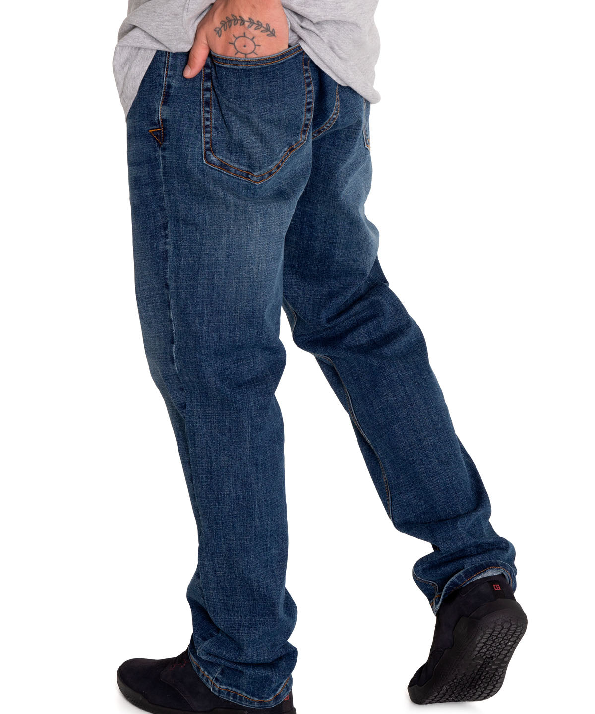 Jeans Denim Hombre Triblend Stretch Denim Slim Rojo Cat