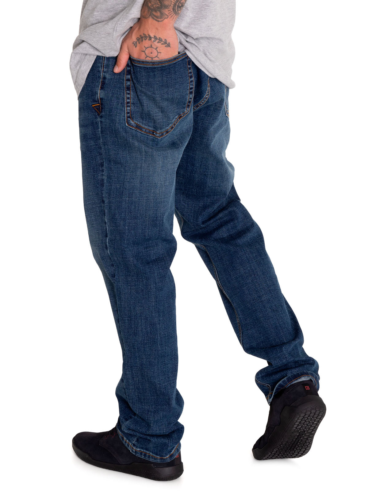 Jeans Denim Hombre Triblend Stretch Denim Slim Rojo Cat