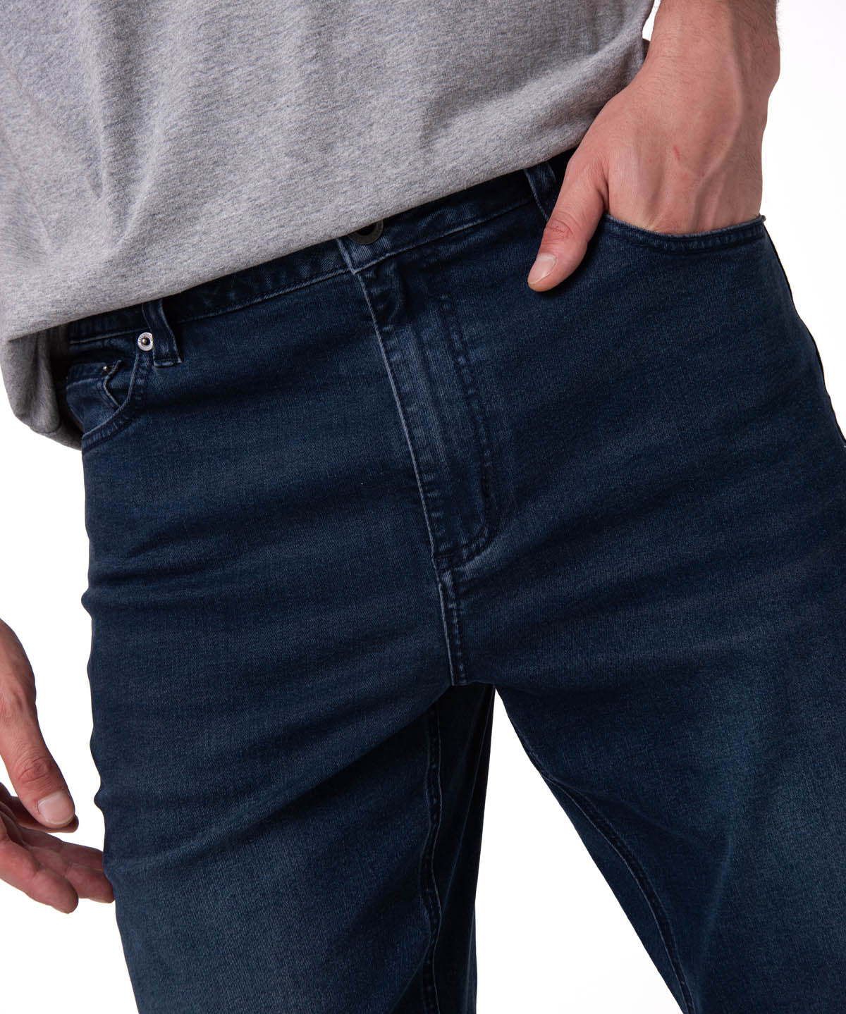 Jeans Slim Hombre Triblend Stretch Azul Oscuro Cat