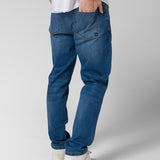 Jeans Stretch Hombre Denim Straight Negro CAT