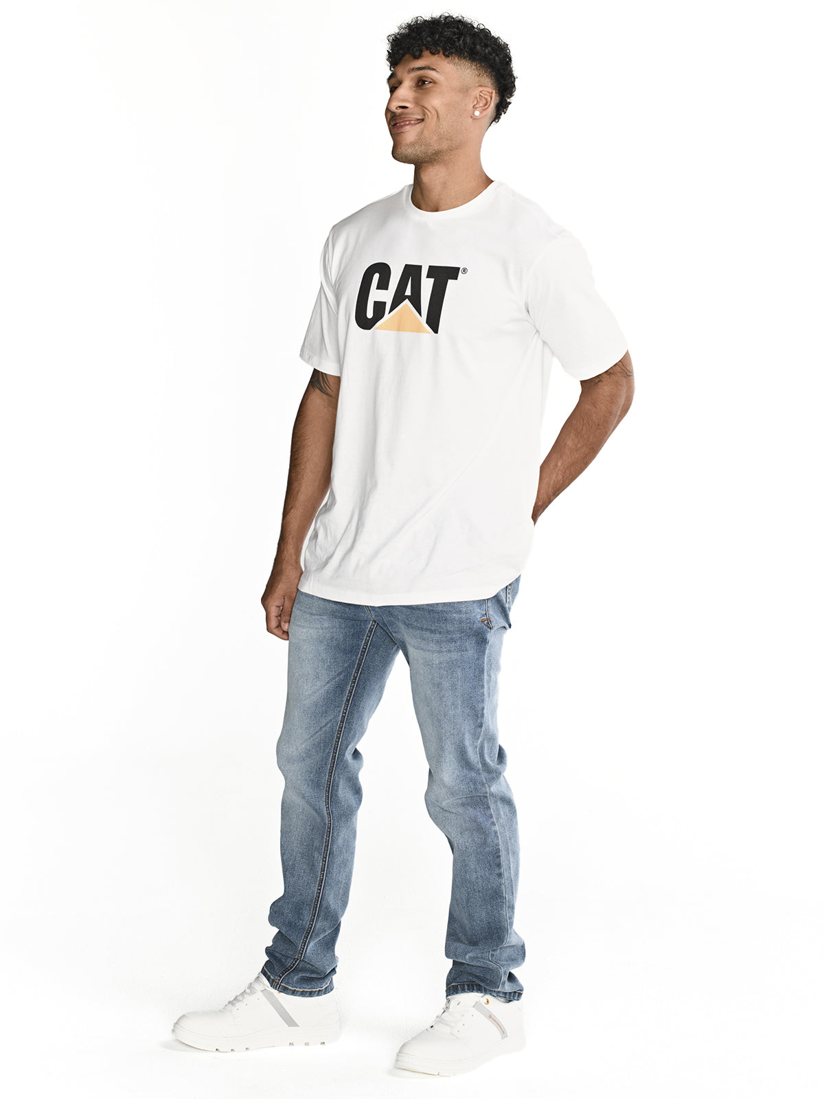 Jeans Denim Hombre Triblend Stretch Denim Slim Gris Cat