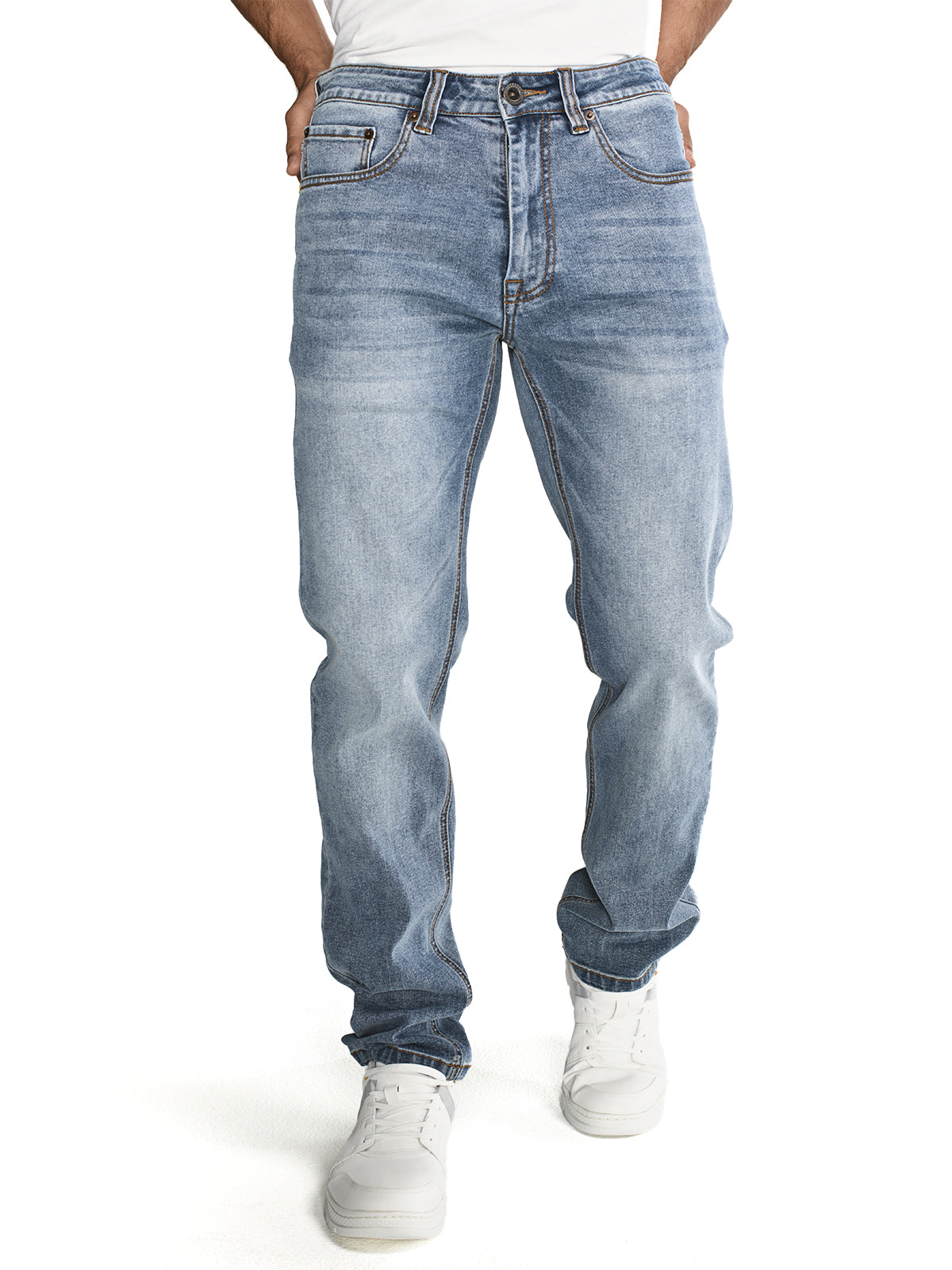 Jeans Denim Hombre Triblend Stretch Denim Slim Gris Cat