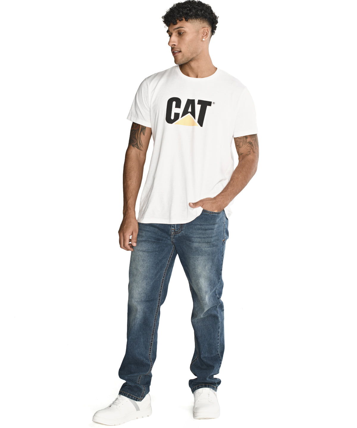 Jeans Casual Hombre TRIBLEND STRETCH DENIM STRAIGHT AZUL CAT