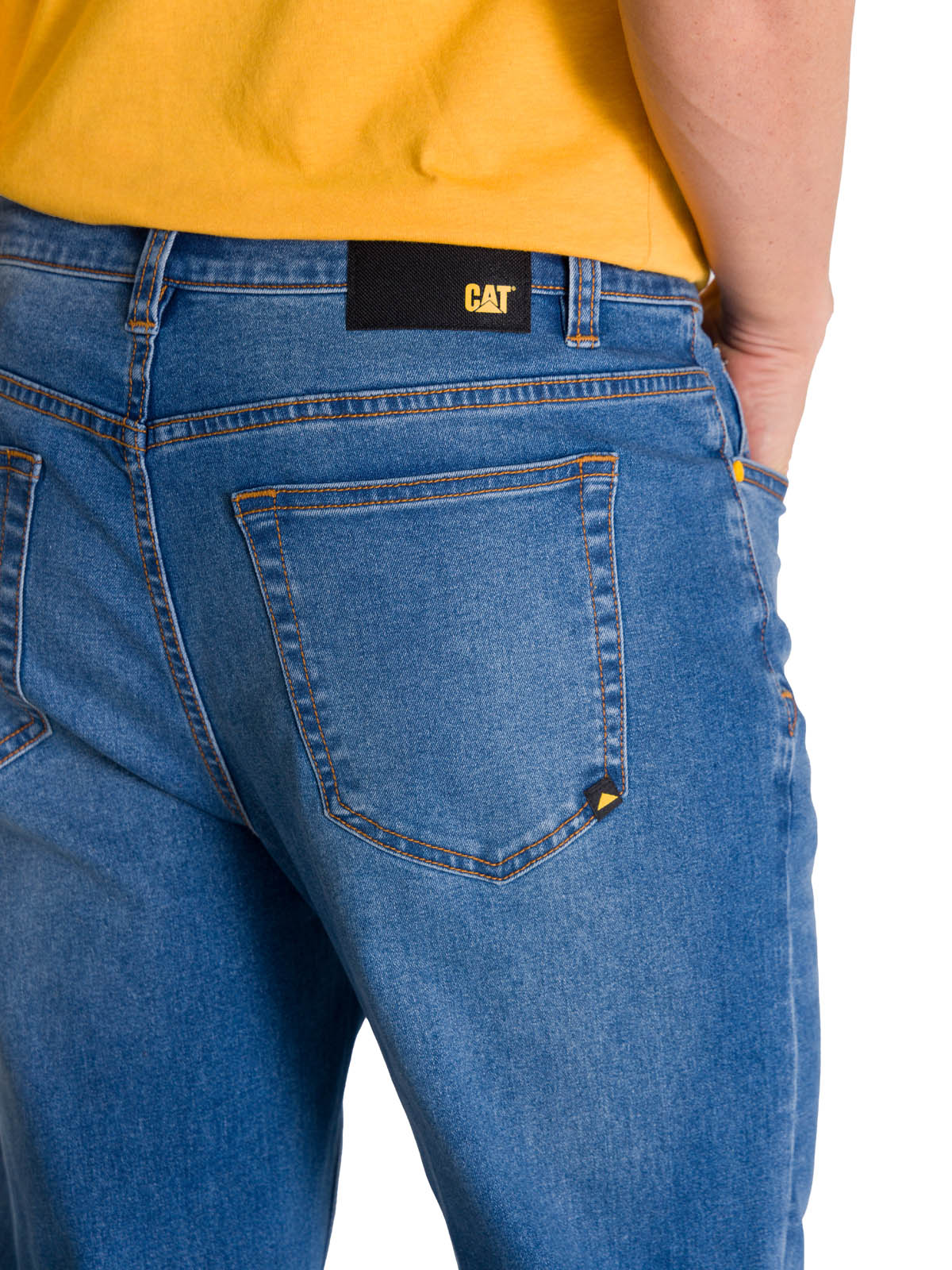 Jeans Stretch Hombre Denim Slim Azul CAT