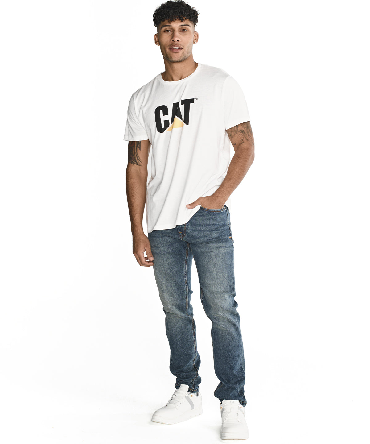 Jeans Casual Hombre ECO STRETCH DENIM SLIM AZUL CAT