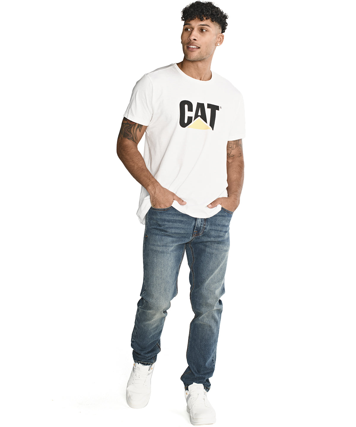 Jeans Casual Hombre ECO STRETCH DENIM SLIM AZUL CAT