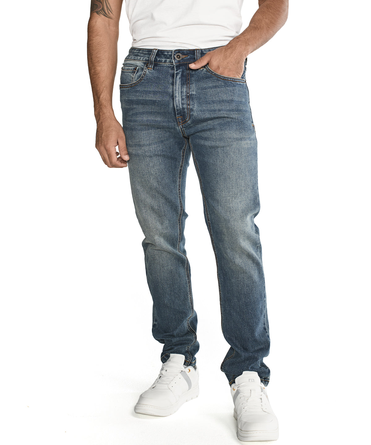 Jeans Casual Hombre ECO STRETCH DENIM SLIM AZUL CAT