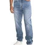 Jeans Denim Hombre Eco Stretch Denim Straight Gris Cat