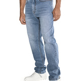 Jeans Denim Hombre Eco Stretch Denim Straight Gris Cat