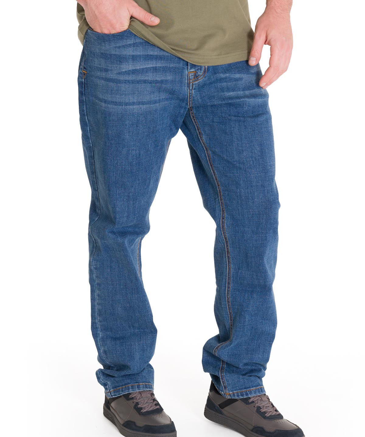 Jeans Denim Hombre Coolmax Denim Slim Gris Cat