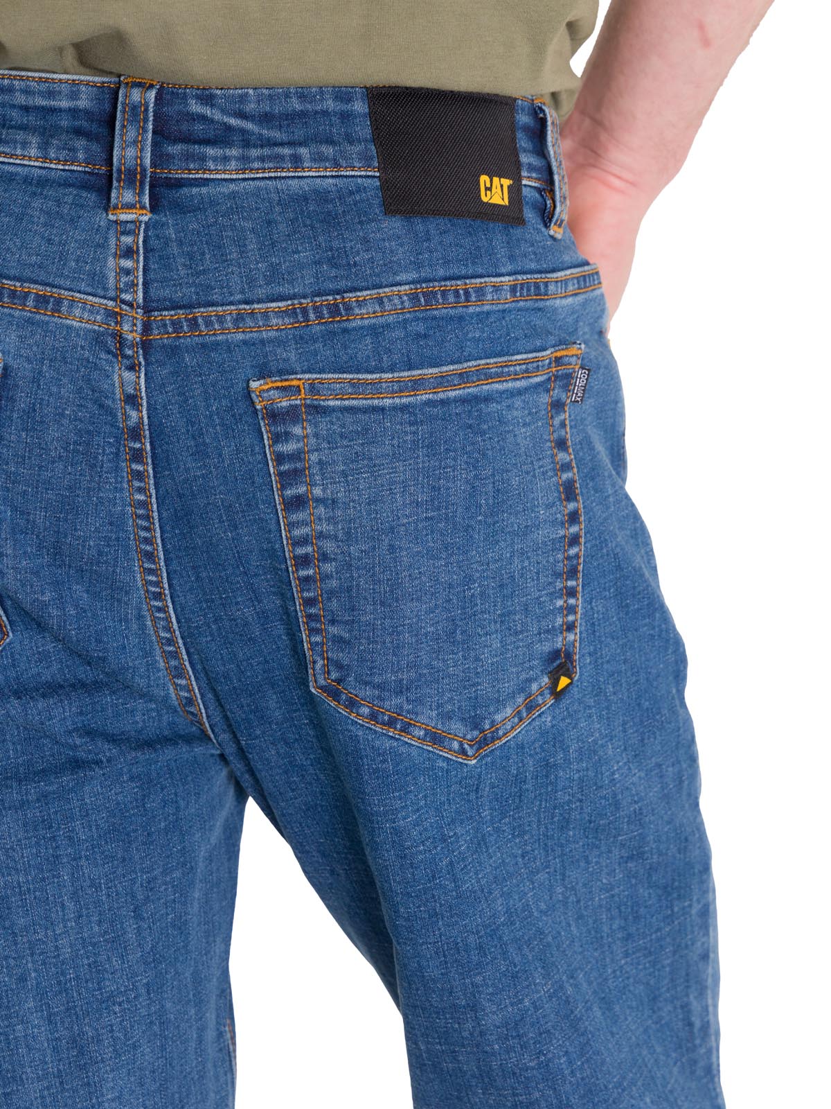 Jeans Denim Hombre Coolmax Denim Slim Gris Cat