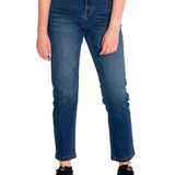 Jeans Denim Mujer Triblend Stretch Denim High-Rise Straight Rojo Cat