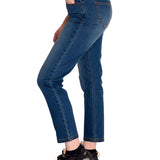 Jeans Denim Mujer Triblend Stretch Denim High-Rise Straight Rojo Cat