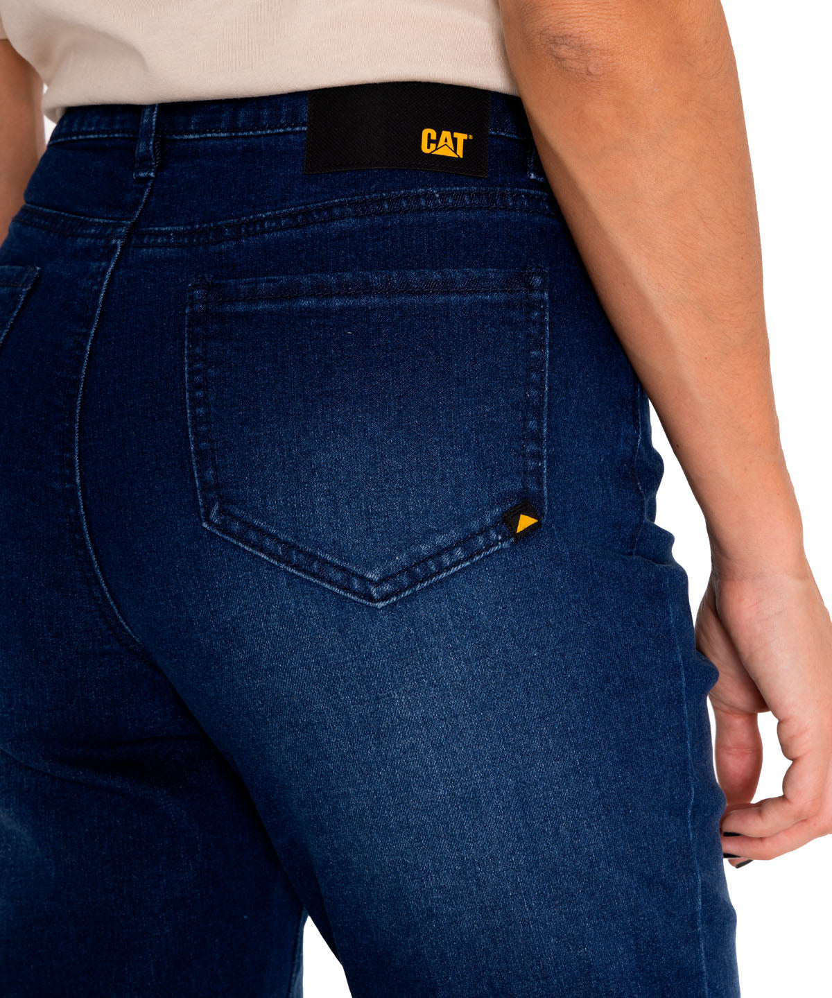 Jeans Denim Mujer Triblend Stretch Denim Mid-Rise Skinny Verde Cat