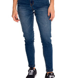 Jeans Denim Mujer Triblend Stretch Denim Mid-Rise Skinny Rojo Cat