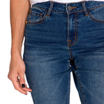Jeans Denim Mujer Triblend Stretch Denim Mid-Rise Skinny Rojo Cat