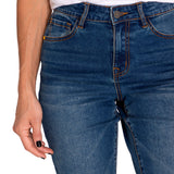 Jeans Denim Mujer Triblend Stretch Denim Mid-Rise Skinny Rojo Cat