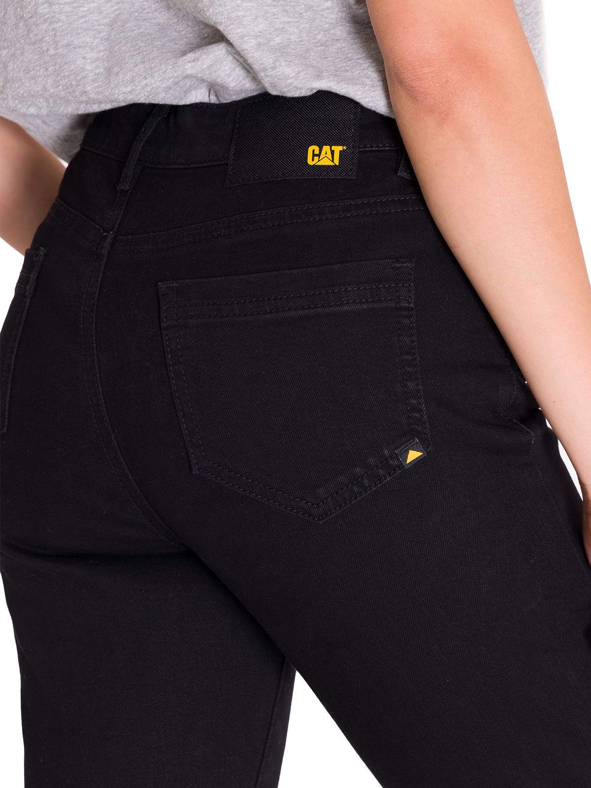 Jeans Denim Mujer Triblend Stretch Denim Mid-Rise Skinny Gris Cat
