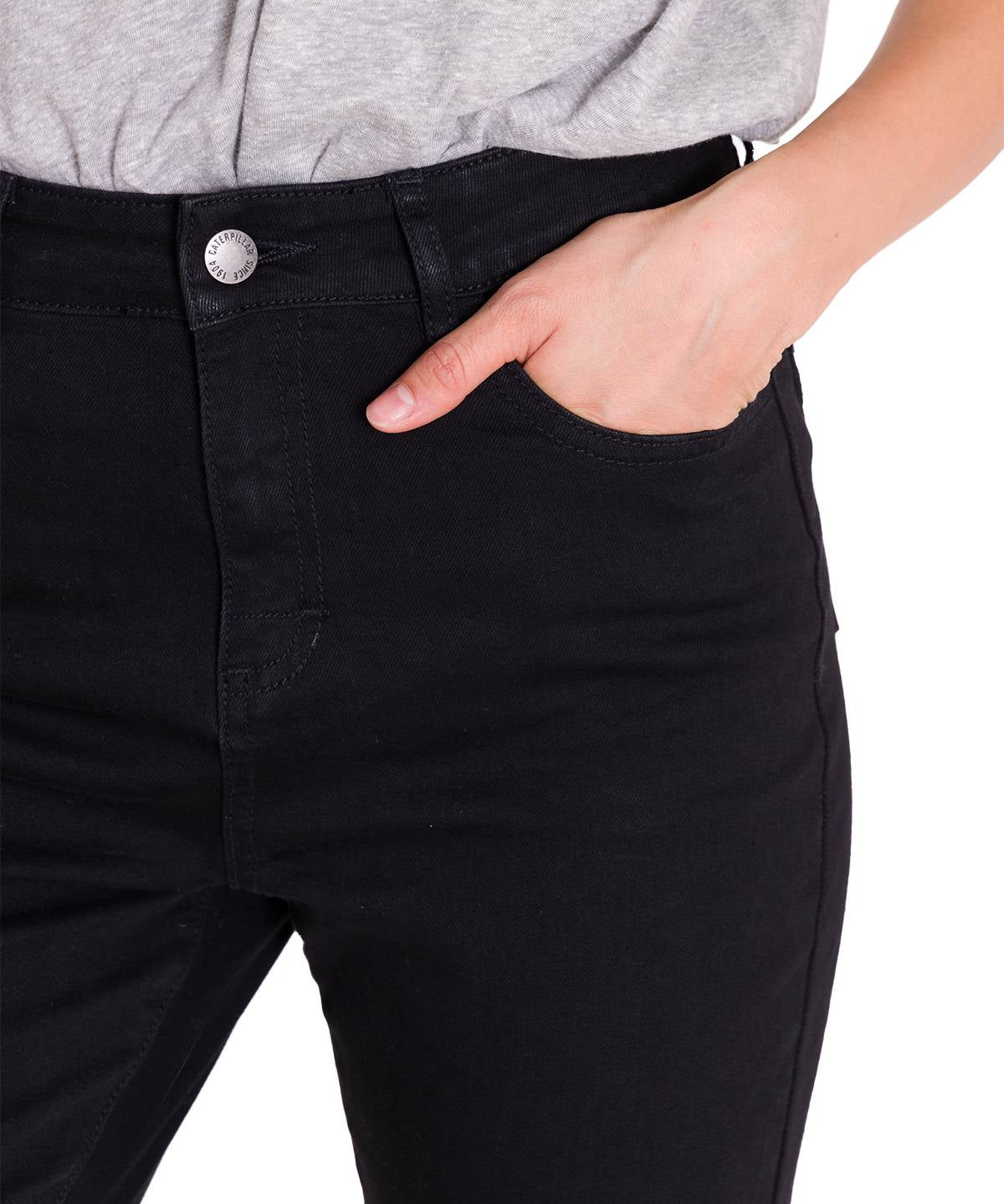 Jeans Denim Mujer Triblend Stretch Denim Mid-Rise Skinny Gris Cat