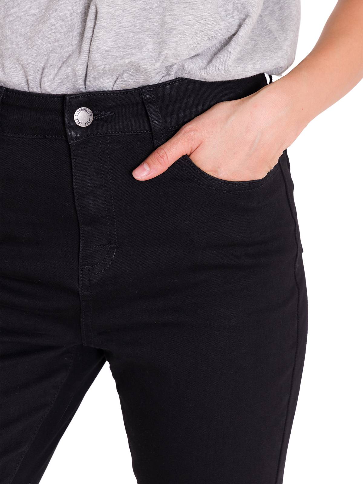 Jeans Denim Mujer Triblend Stretch Denim Mid-Rise Skinny Gris Cat