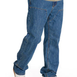 Jeans Regular Hombre Denim Double Front Azul Marino Cat