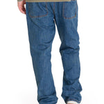 Jeans Regular Hombre Denim Double Front Azul Marino Cat