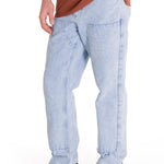 Jeans Regular Hombre Denim Double Front Azul Claro Cat