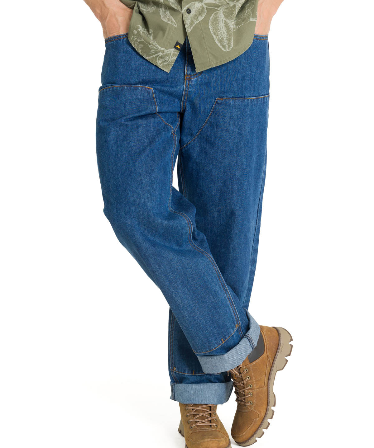 Jeans Hombre Double Front Azul CAT