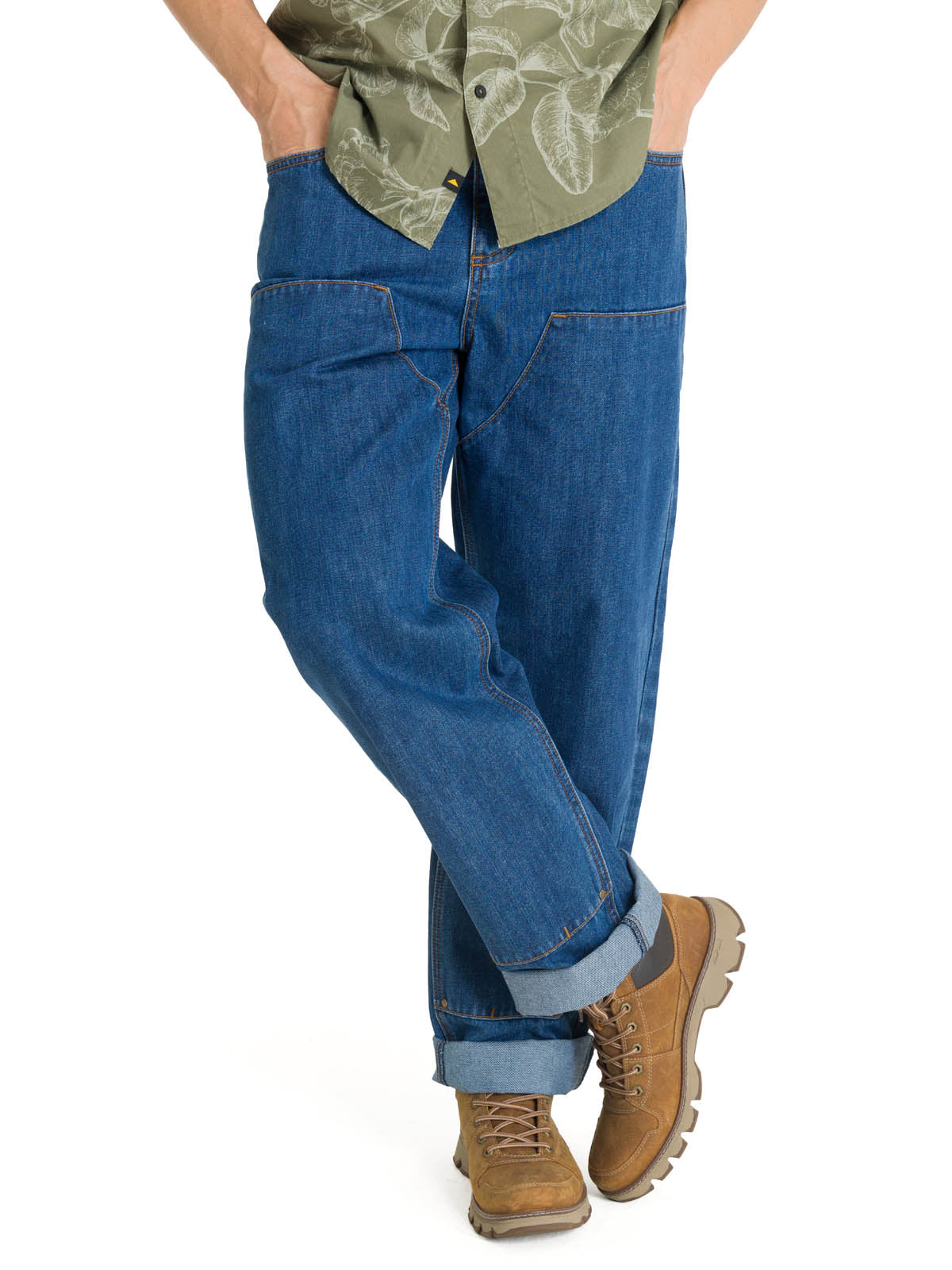 Jeans Hombre Double Front Azul CAT