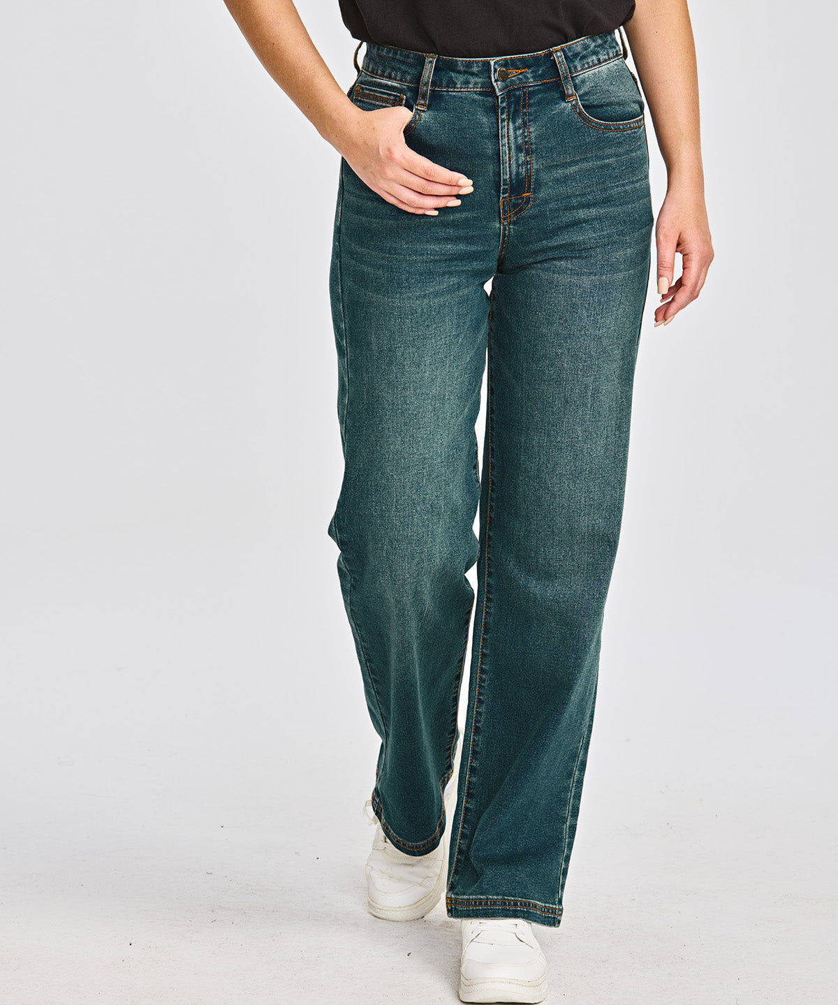 Jeans Casual Mujer TRIBLEND STRETCH DENIM WIDE LEG Azul CAT