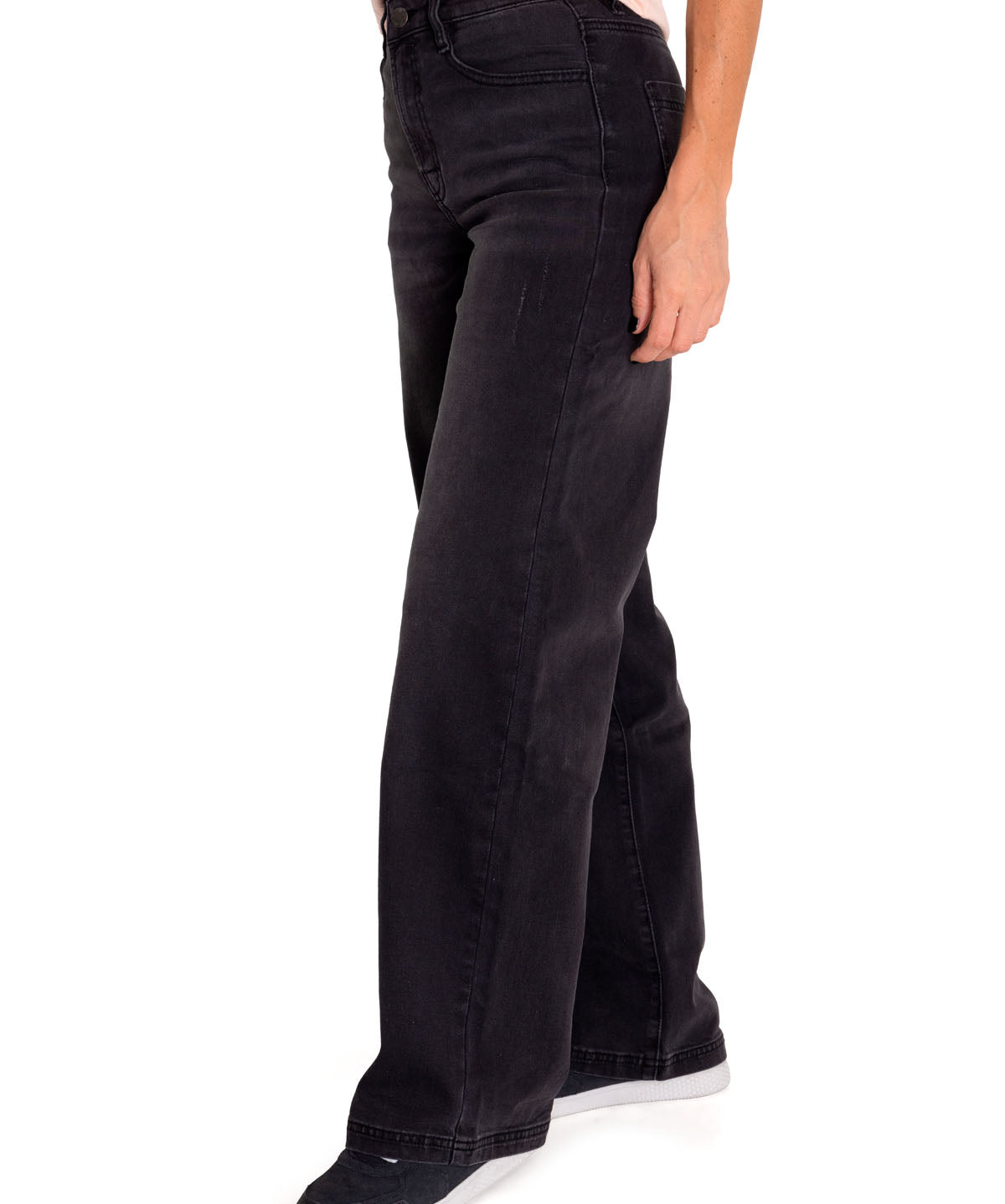Jeans Denim Mujer Triblend Stretch Denim Wide Leg Gris Cat