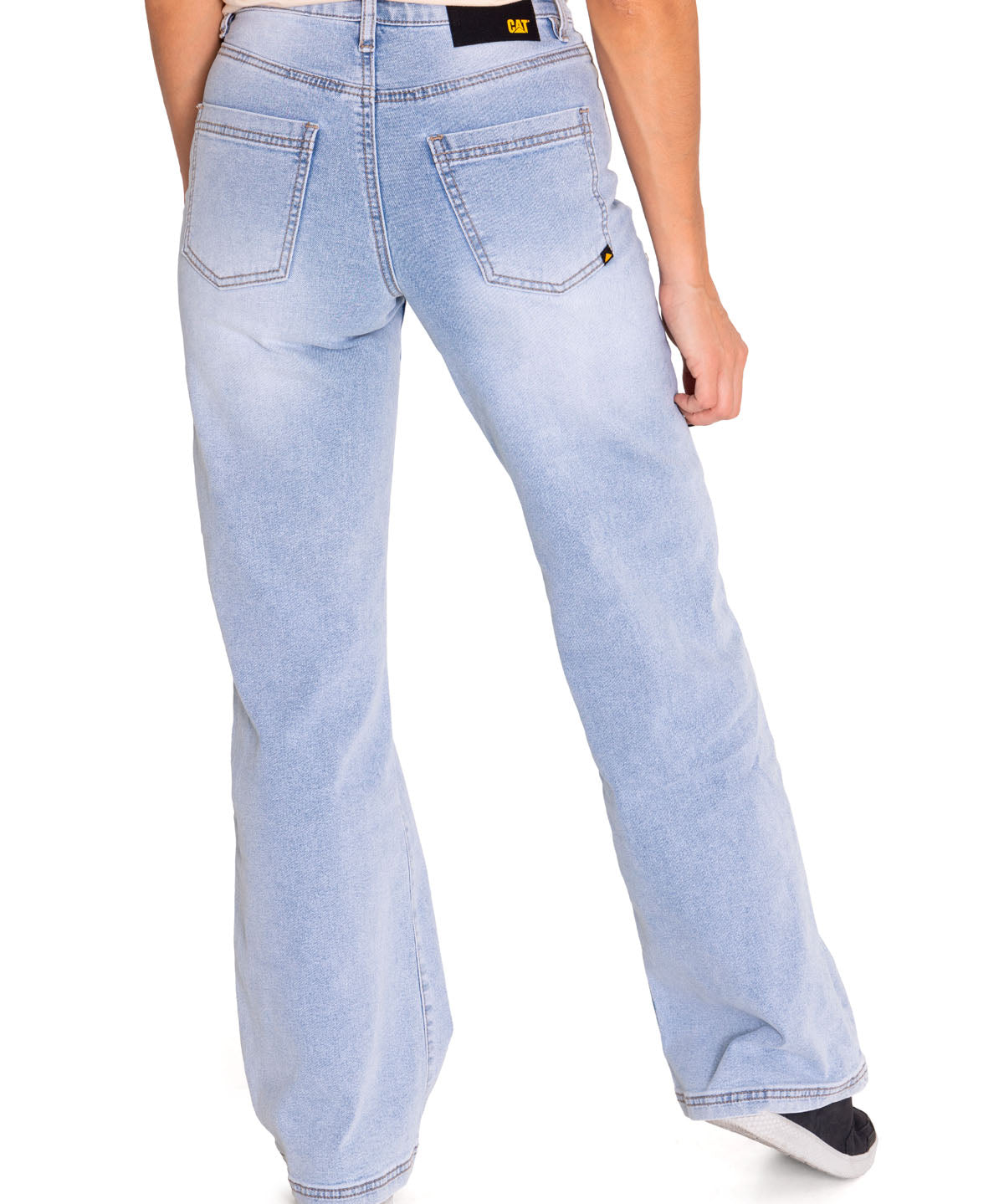 Jeans Denim Mujer Triblend Stretch Denim Wide Leg Gris Cat