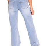 Jeans Denim Mujer Triblend Stretch Denim Wide Leg Gris Cat