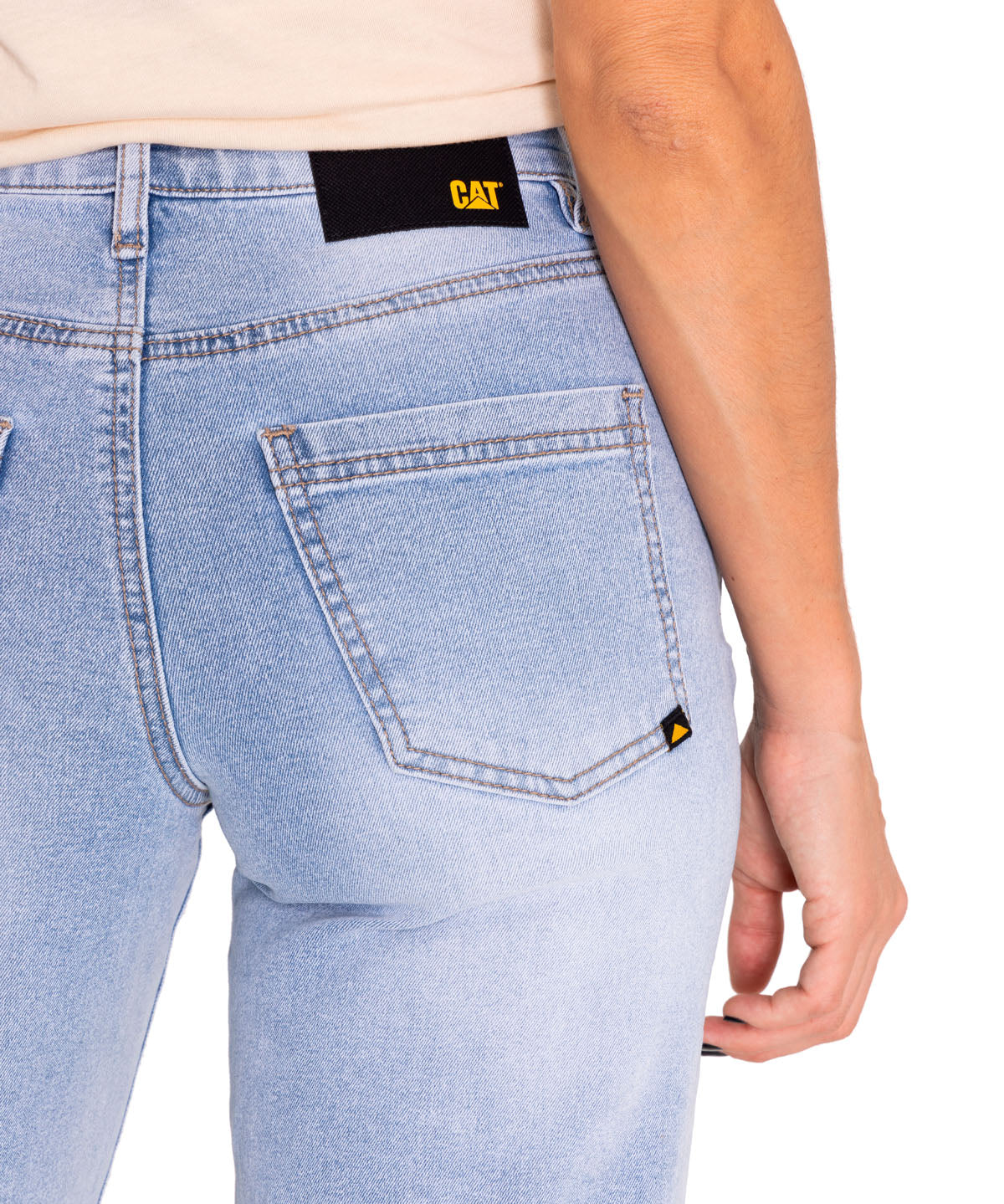 Jeans Denim Mujer Triblend Stretch Denim Wide Leg Gris Cat