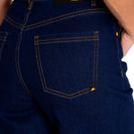 Jeans Denim Mujer Triblend Stretch Denim Wide Leg Azul Cat