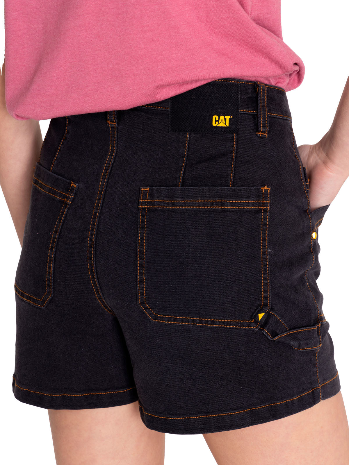 Short Casual Mujer TRIBLEND STRETCH DENIM SHORT Gris CAT