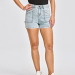 Short Casual Mujer TRIBLEND STRETCH DENIM SHORT Azul claro CAT