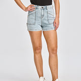 Short Casual Mujer TRIBLEND STRETCH DENIM SHORT Azul claro CAT