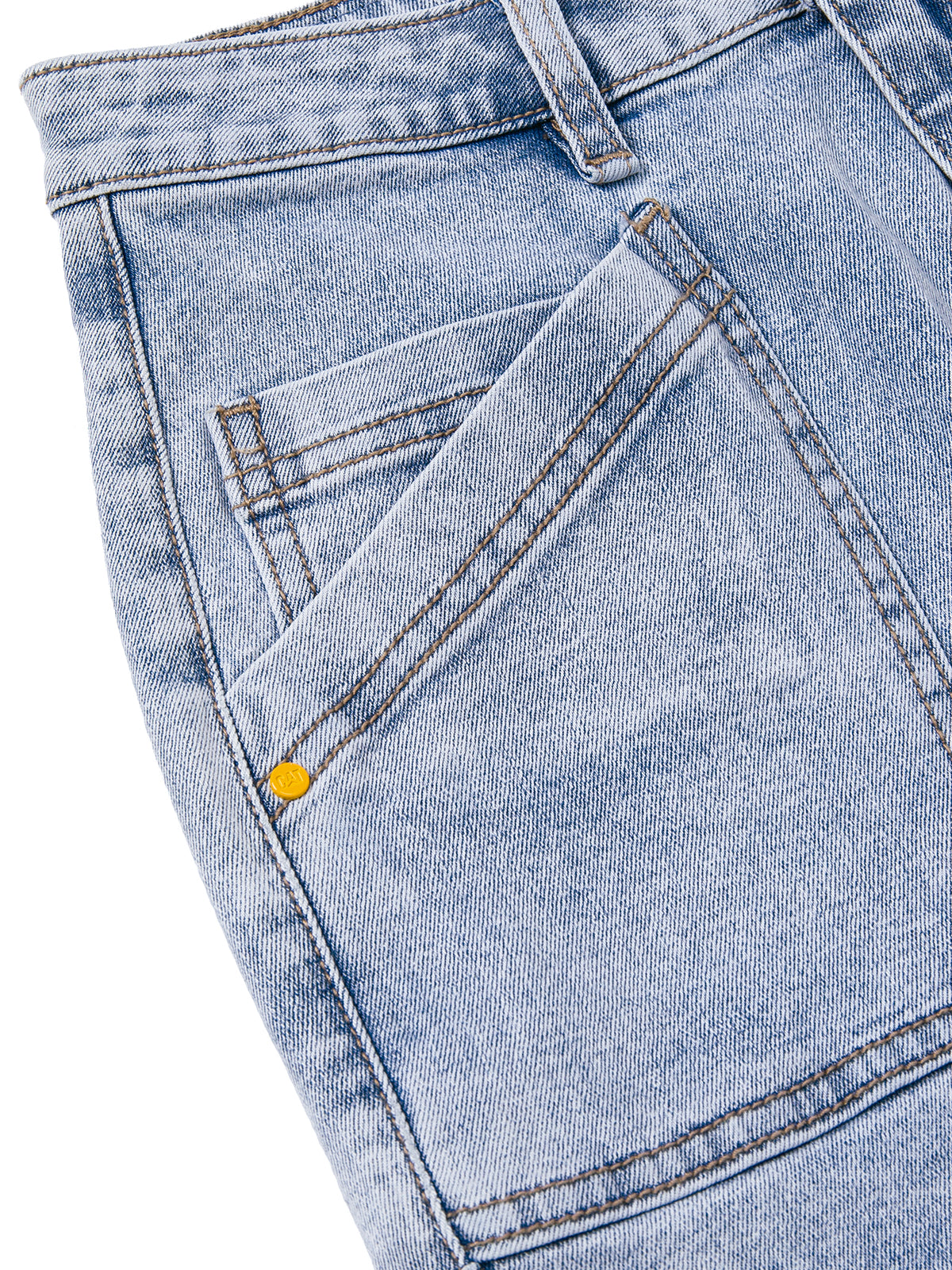 Short Casual Mujer TRIBLEND STRETCH DENIM SHORT Azul claro CAT