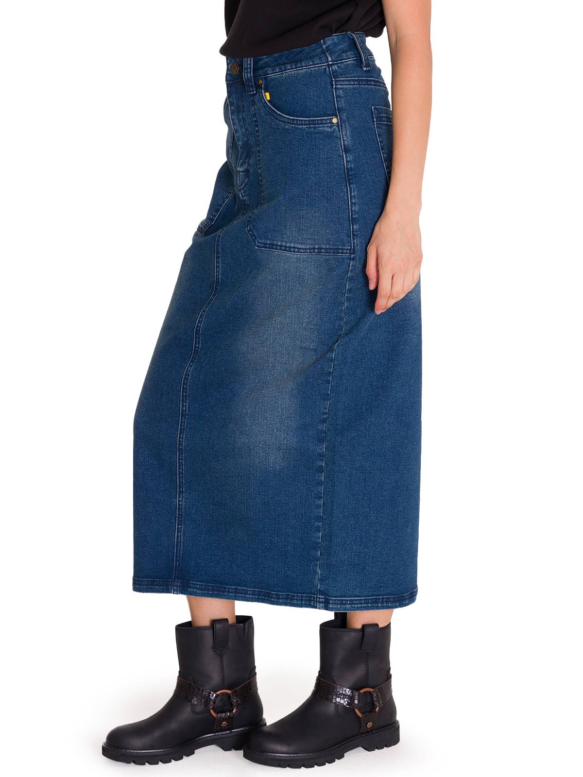 Falda Ajustada Casual Mujer CARPENTER MAXI SKIRT Denim Cat