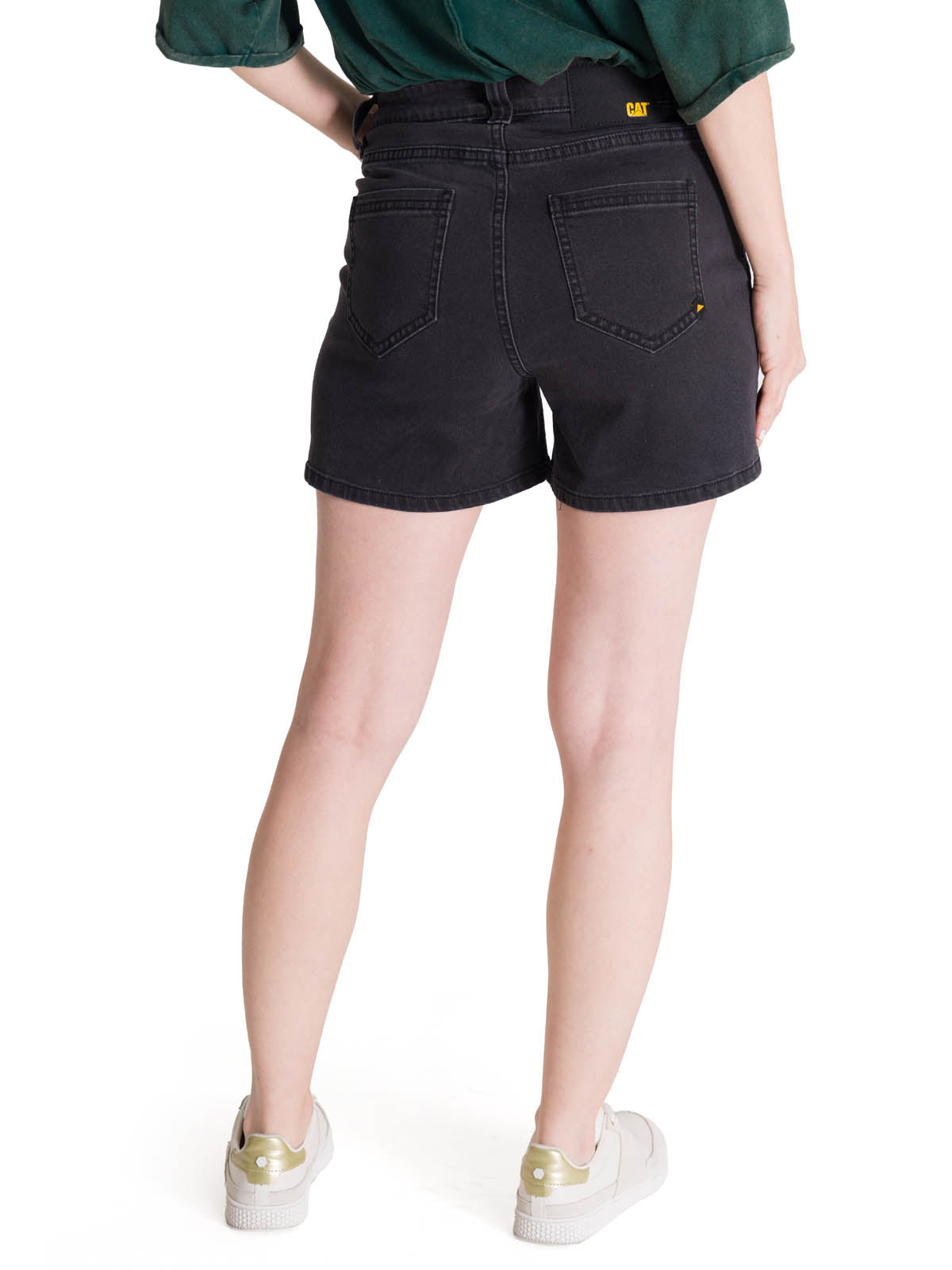 Short Denim Mujer 5 Bolsillos Negro CAT