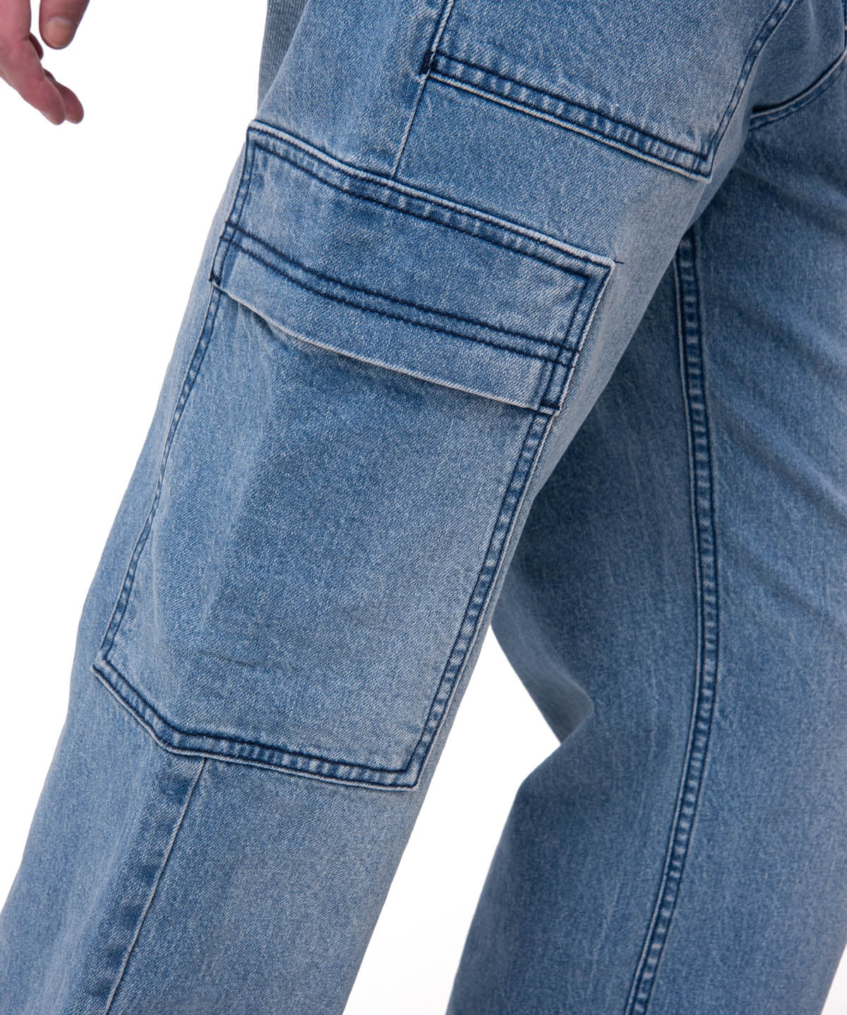 Jeans Cargo Mujer Relaxed Azul CAT