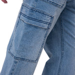 Jeans Cargo Mujer Relaxed Azul CAT