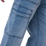 Jeans Cargo Mujer Relaxed Azul CAT